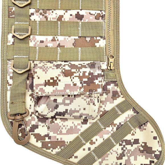 Tactical Christmas Stocking US Military Asst. Colors Carry Handle Mini Pouch New - Picture 3 of 4